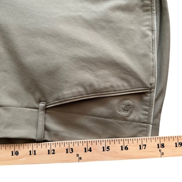 Ariat All Circuit Breeches Women's 36L  Tan Horse riding pants barn equestrian - Picture 10 of 16